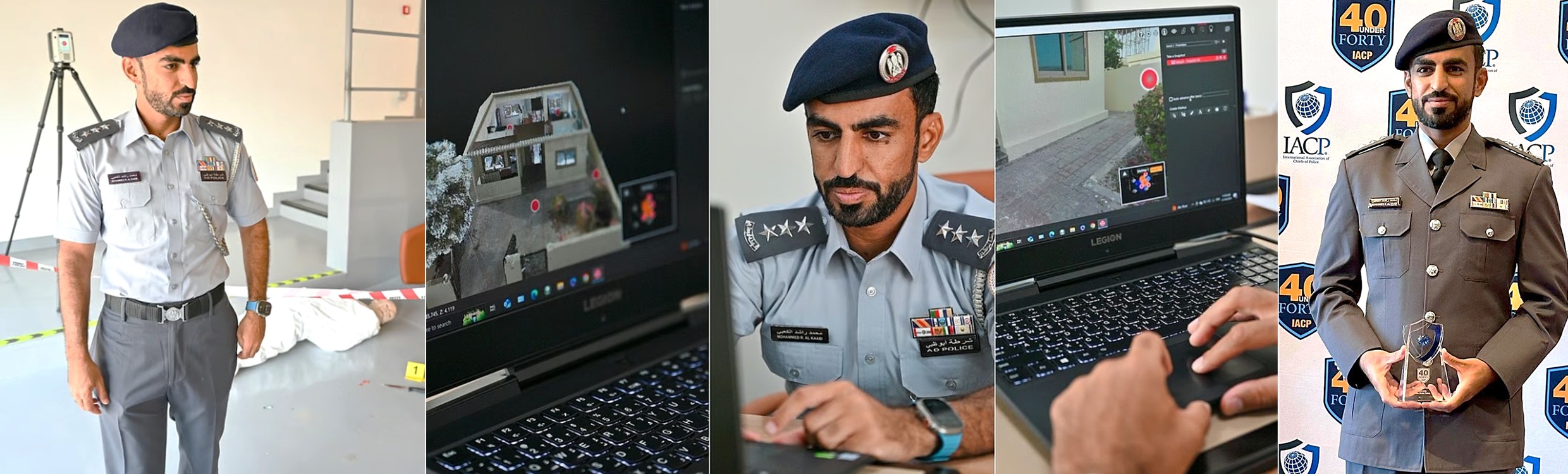 Major Mohammed Alkaabi Abu Dhabi Police works with Leica laser scanners to investigate crimes Crime scene investigation in Abu Dhabi: Major Mohammed Alkaabi Abu Dhabi Police works with Leica laser scanners